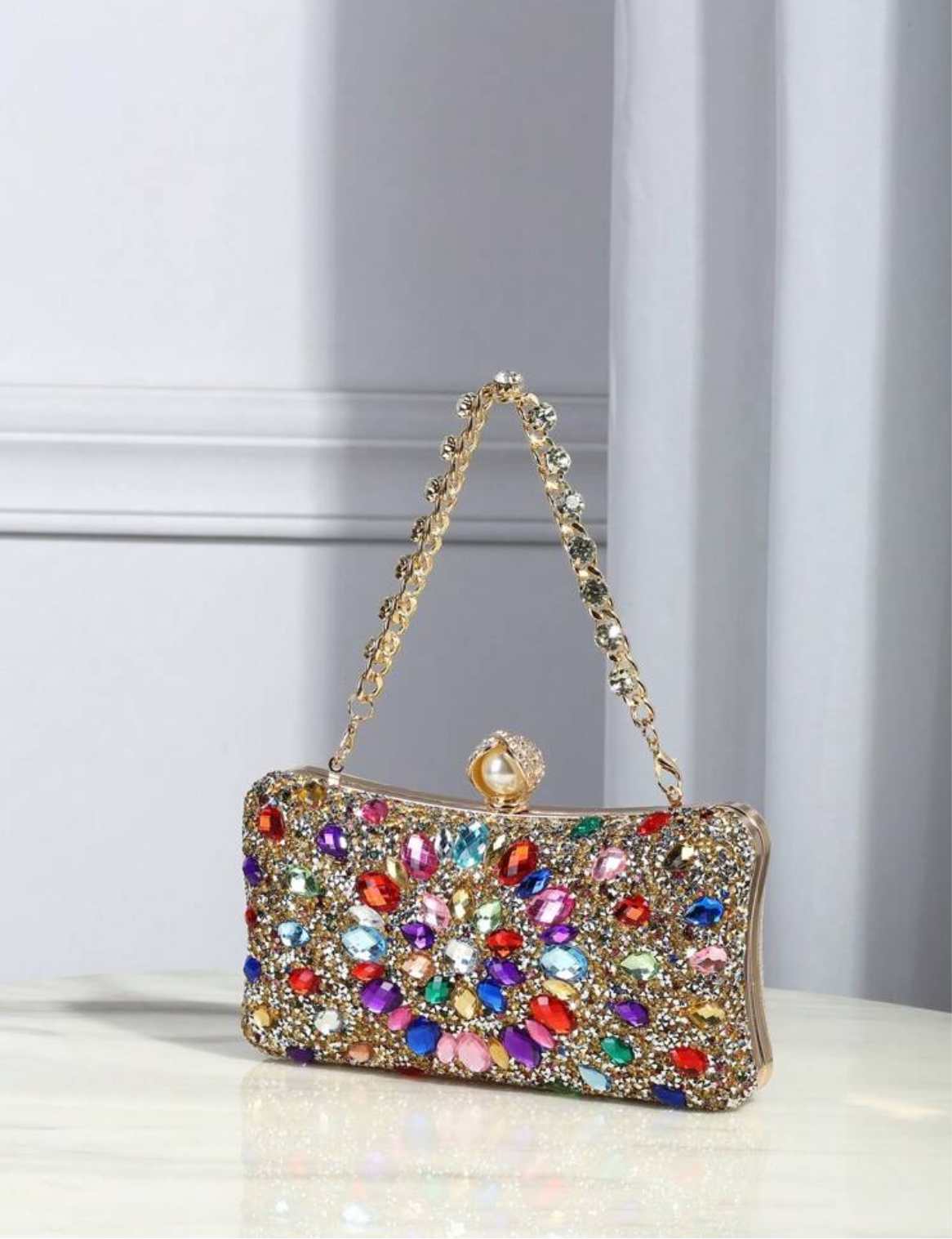 Embellished clutch