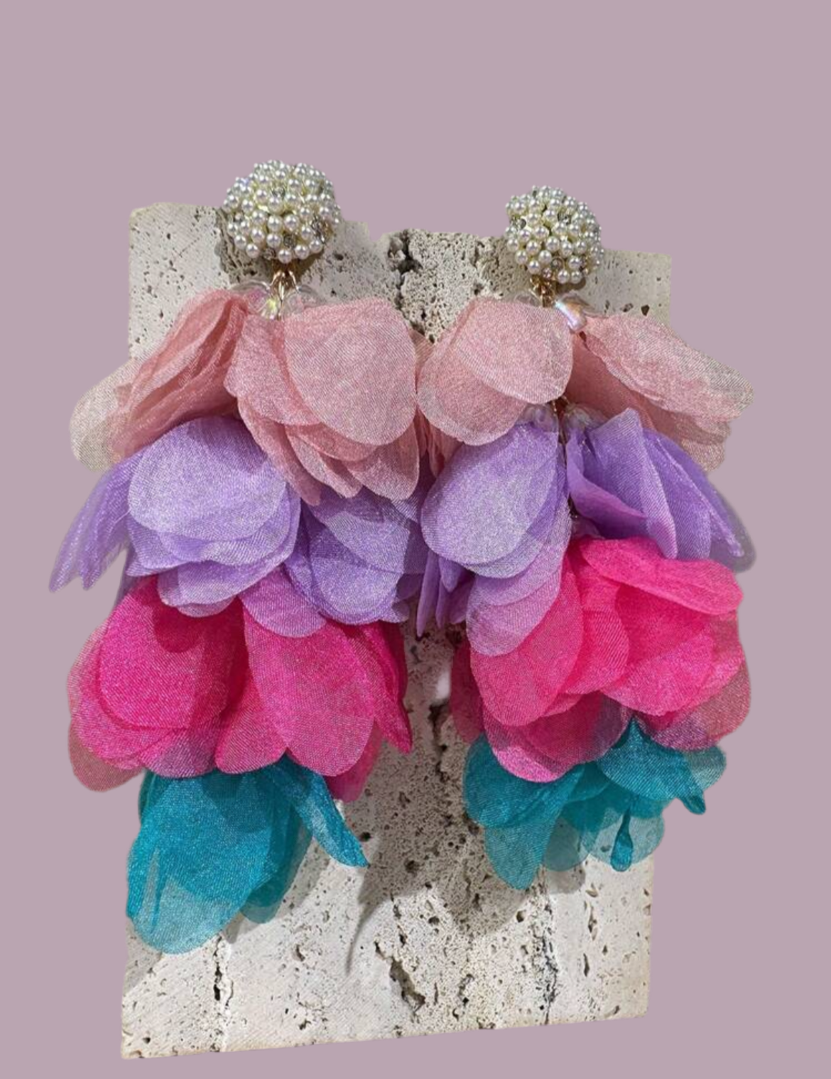 Flower Tassel Earrings