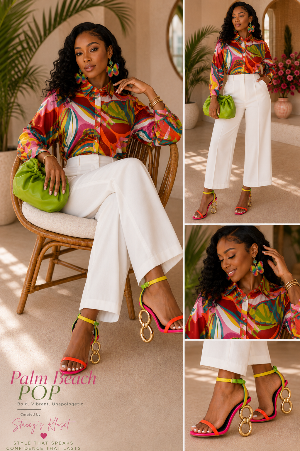 Multi-colored heels