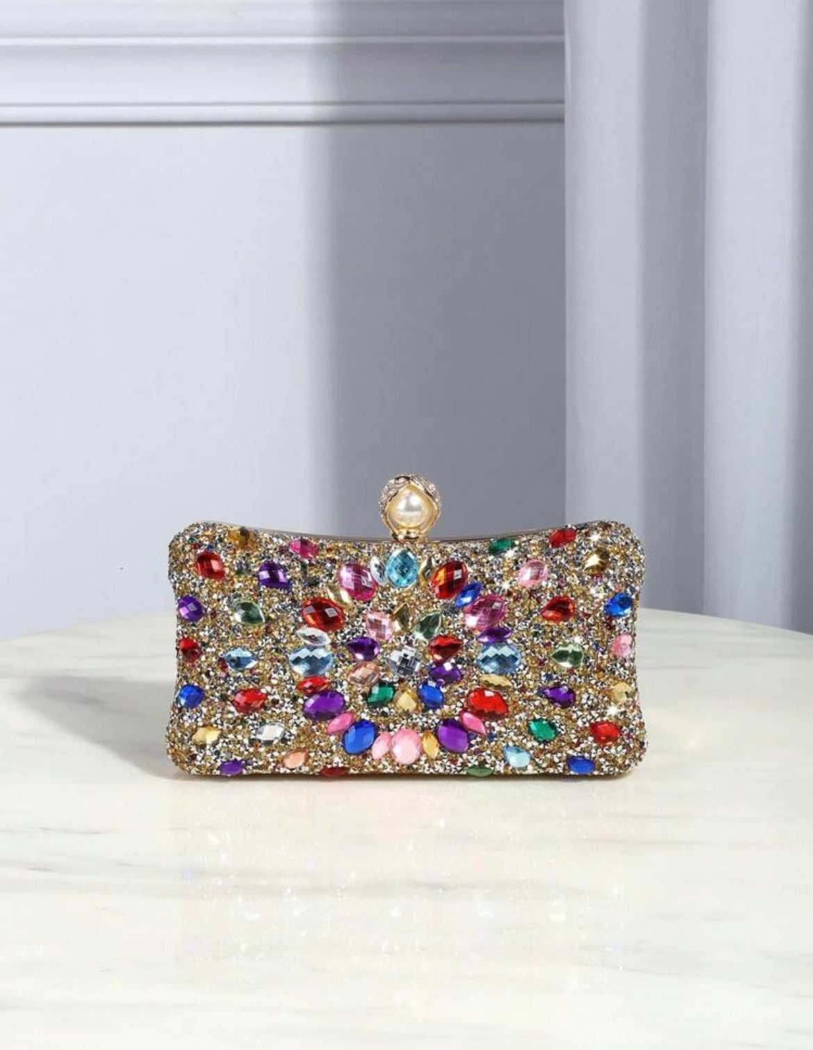 Embellished clutch
