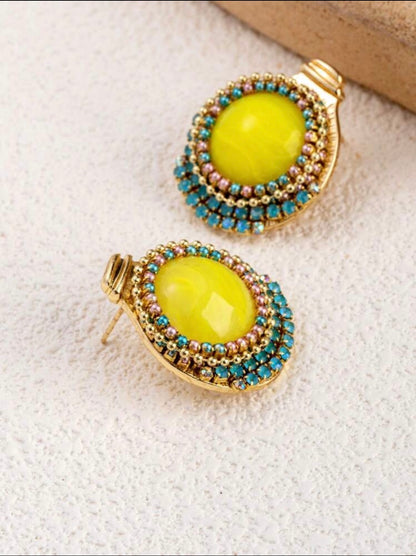 Lemon head earrings