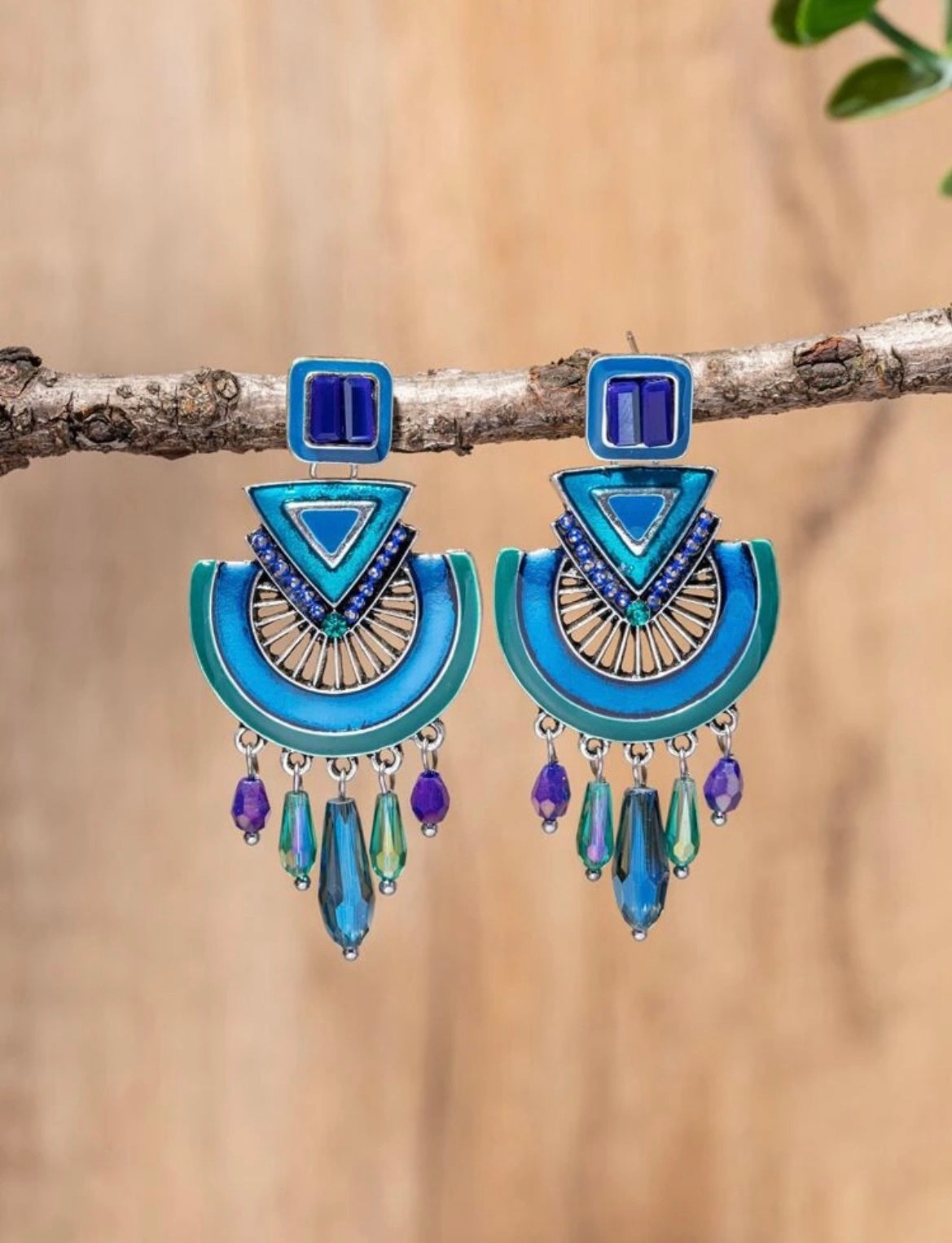 Aztec earrings