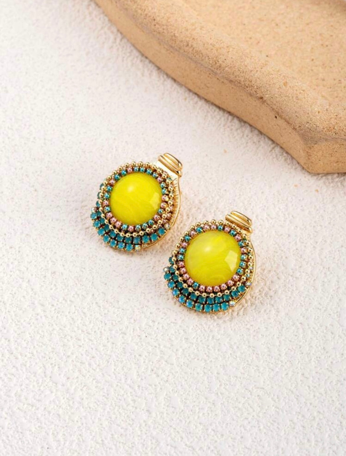 Lemon head earrings