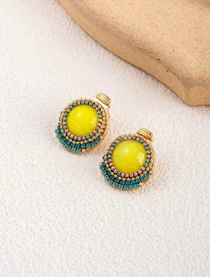 Lemon head earrings